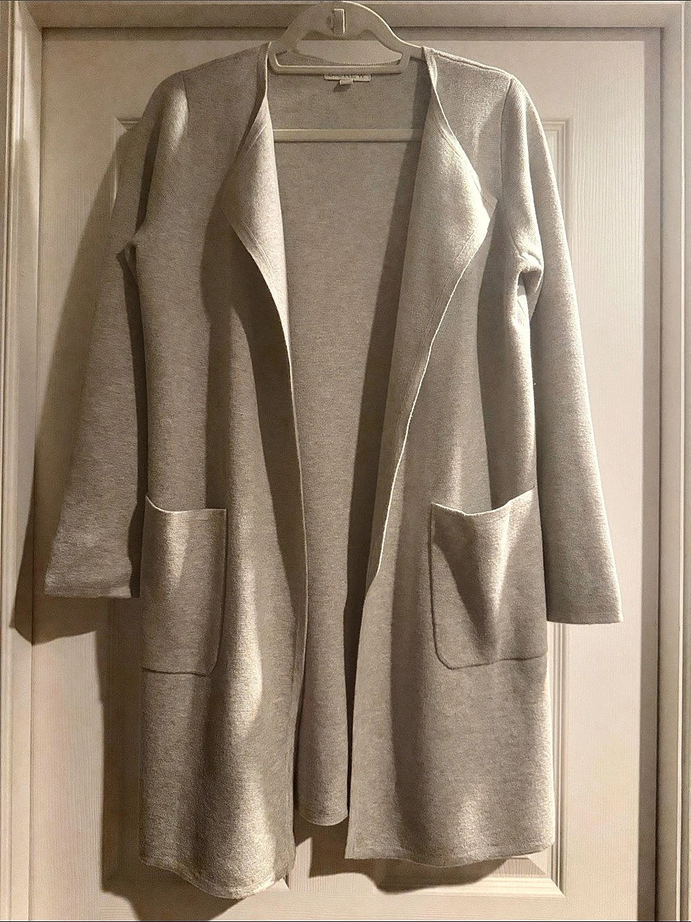 J.Crew Juliette Collarless Sweater-Blazer grey